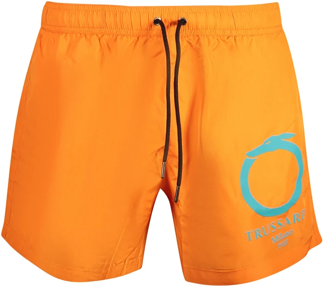 Oranžinė szorty kąpielowe vyrams Trussardi Ouroboro
