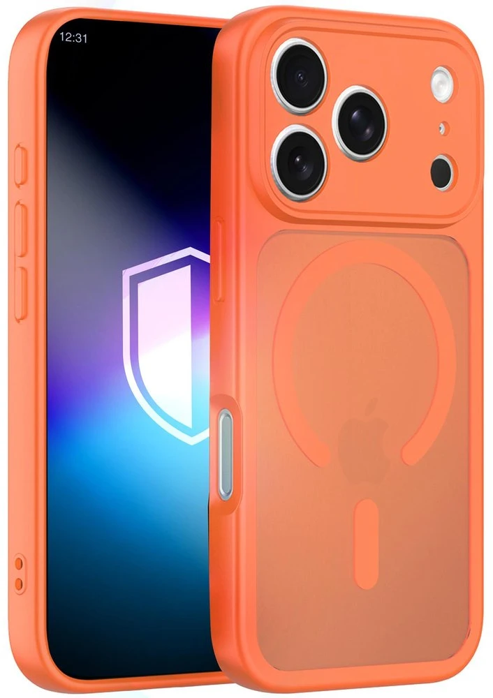 Oranžinis dėklas iPhone 17 Pro 3mk Misty MagCase