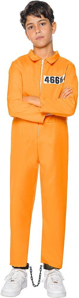 Oranžinis kalinio kostiumas vaikams