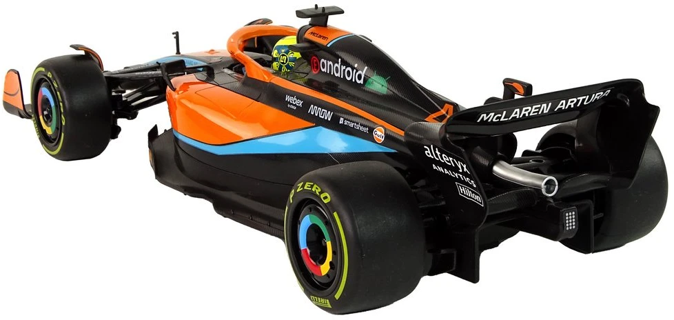 Nuotoliniu būdu valdomas automobilis McLaren F1 Rastar, oranžinis