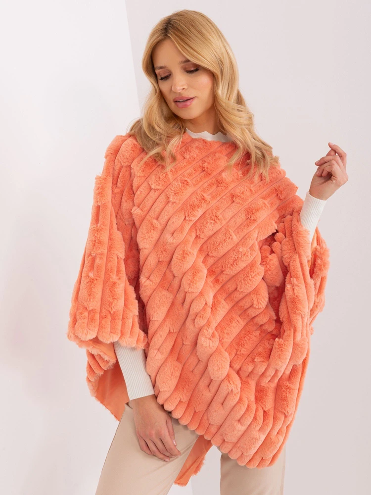 Oranžinis oversize pončas