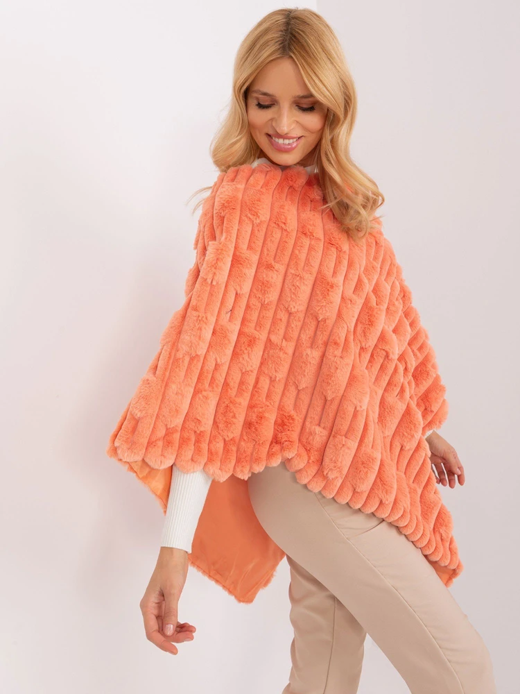 Oranžinis oversize pončas