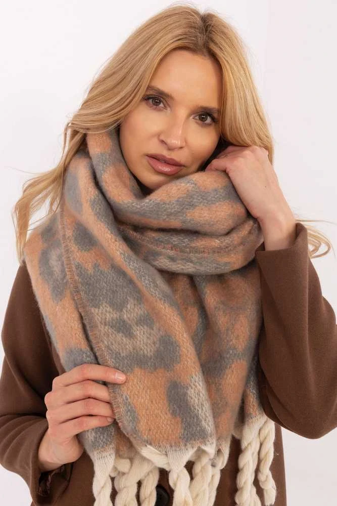 Wool Fashion Italia Šiltas minkštas moteriškas šalikas: Dydis - Universalus