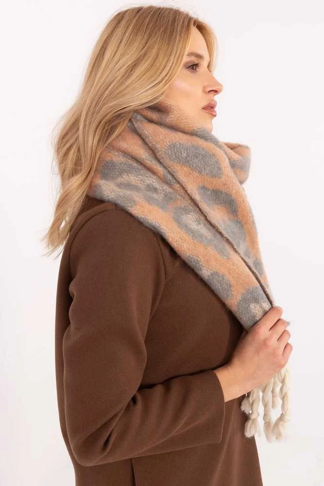 Wool Fashion Italia Šiltas minkštas moteriškas šalikas: Dydis - Universalus