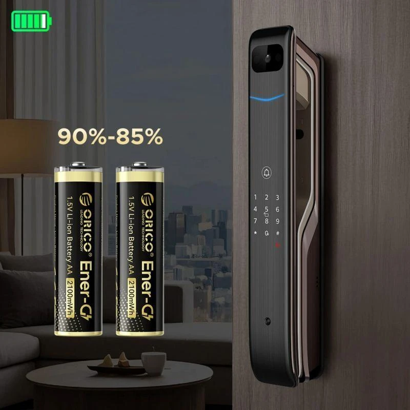 Orico Ener-G EG5C ličio baterija 1.5V 2100mWh AA USB-C įkraunama baterija, 2 vnt.