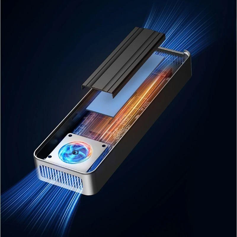 Orico OUM2-G20 M.2 NVME USB-C 3.2 20Gb/s Disk Drive – sidabro spalvos