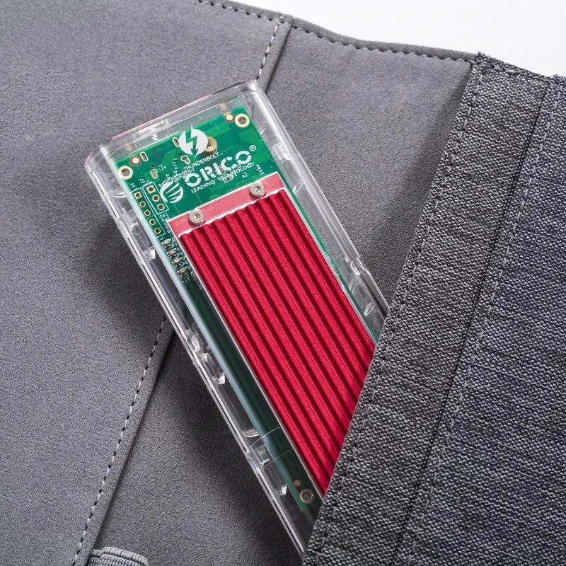 Orico TCM2-C3 M.2 NVME to USB-C 10Gb/s Disk Drive – raudonos spalvos