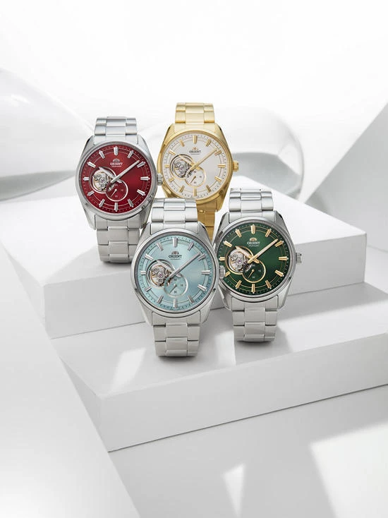 Orient šiuolaikinis mechaninis automatinis vyriškas laikrodis RA-AR0007S10B + dėžutė