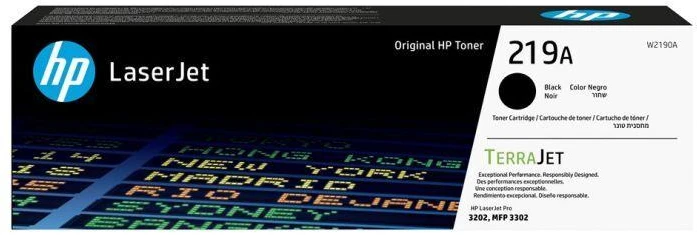 HP 219A (W2190A) Lazerinė kasetė, Juoda
