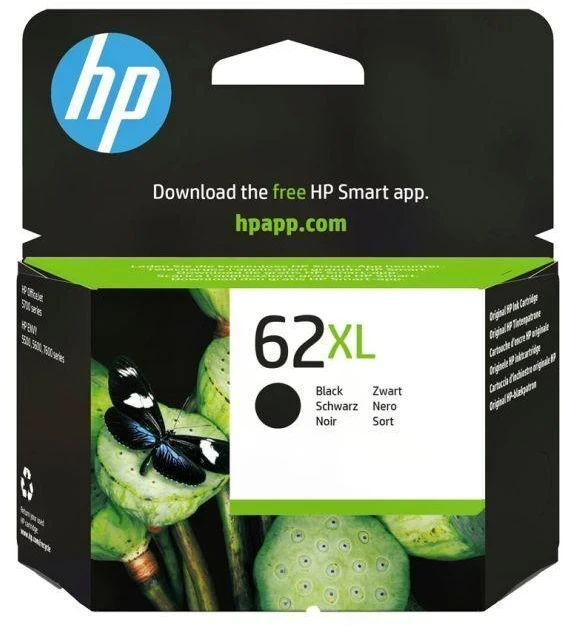 Spausdintuvas Originali HP 62XL juoda XL rašalo kasetė