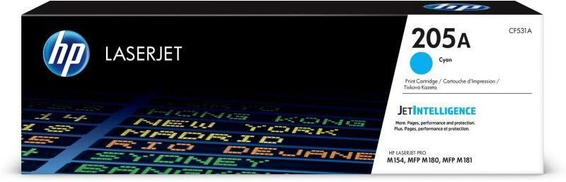 Hewlett Packard (HP) HP 205A kasetė, žalsvai mėlyna