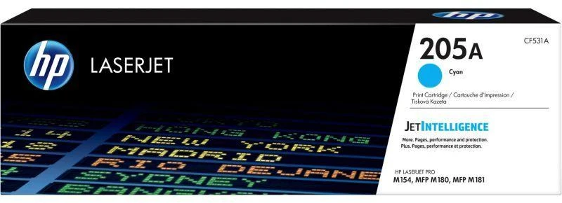 Hewlett Packard (HP) HP 205A kasetė, žalsvai mėlyna