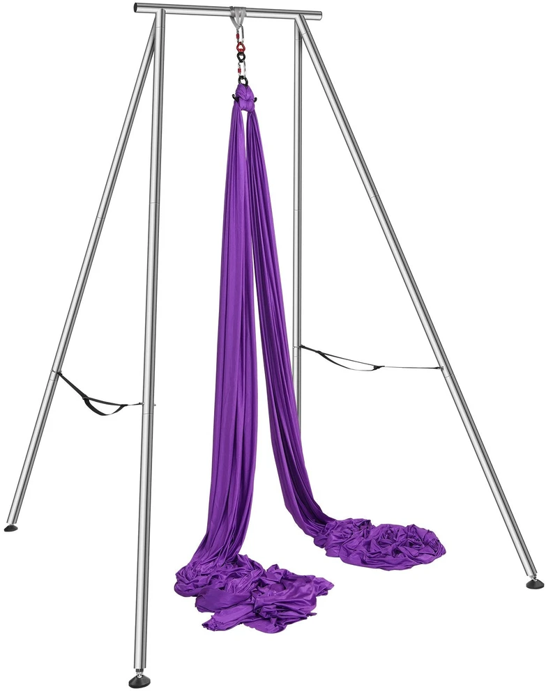VEVOR Oro jogos stovas su hamaku, violetinis