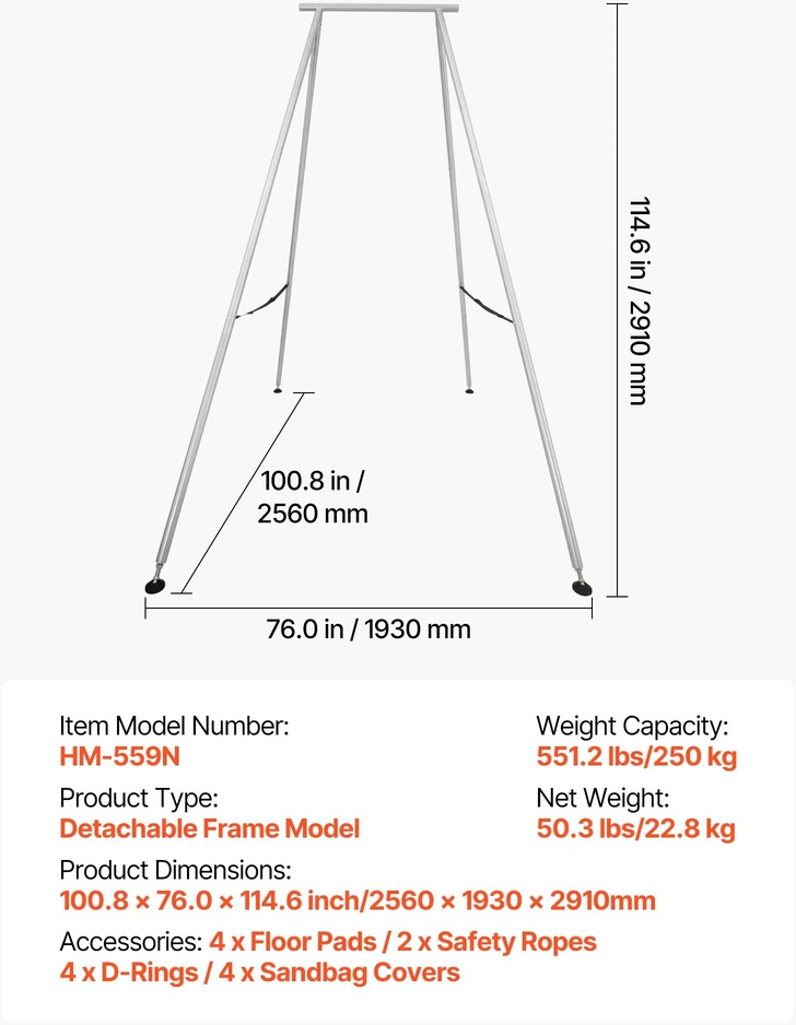 VEVOR Joga stovai su rėmu, tinka 250 kg apkrovai