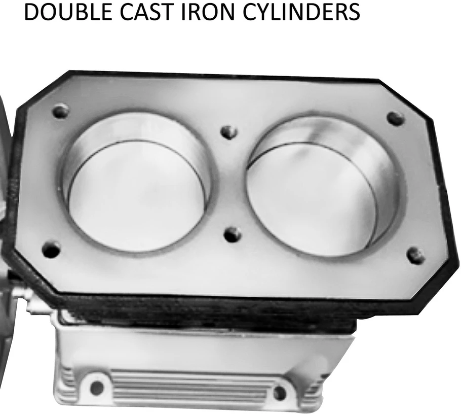 VEVOR Dvigubo cilindro oro kompresoriaus siurblys 2,2 kW
