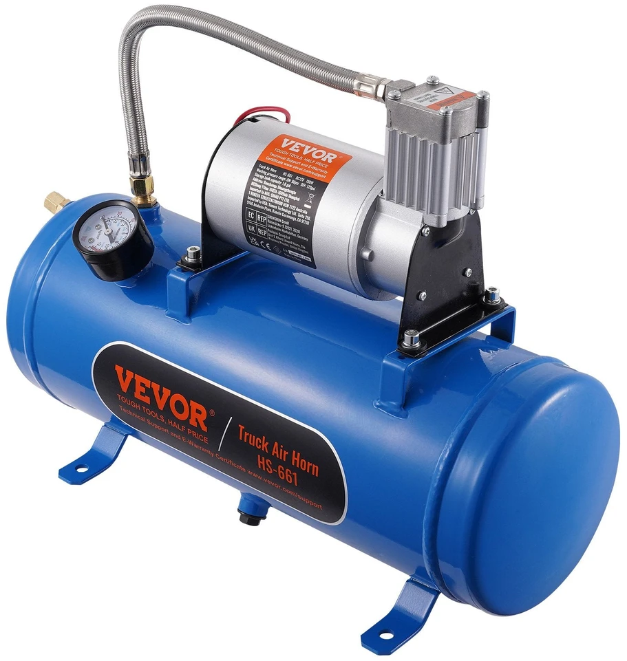 VEVOR 12V oro kompresorius su 6L talpa