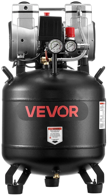 Vevor 30 l oro kompresorius be alyvos, 10 bar