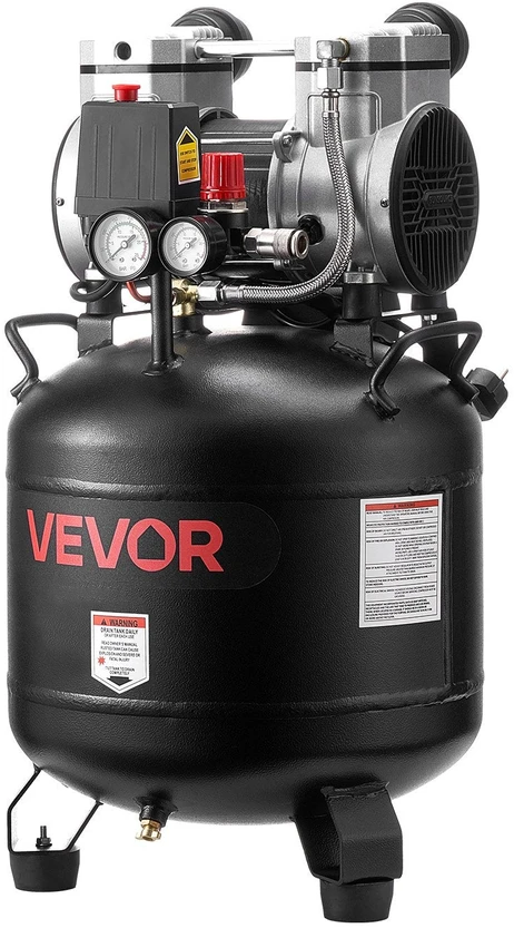 Vevor 30 l oro kompresorius be alyvos, 10 bar