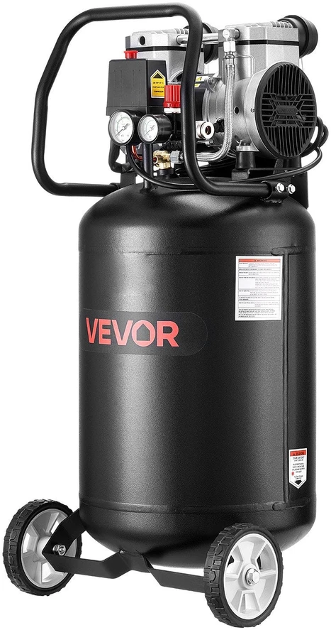 Vevor Oro kompresorius 50 l, be alyvos, 8 bar
