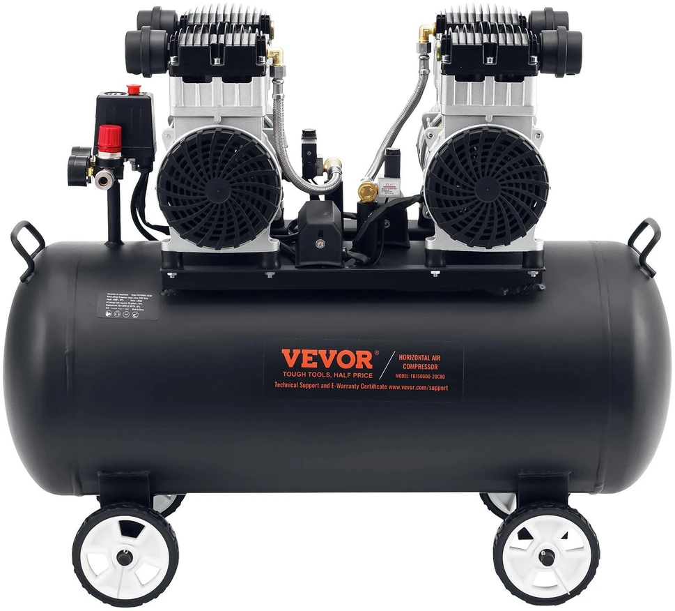 VEVOR Kompaktiškas nealyvuotas oro kompresorius 20 gal 90 PSI