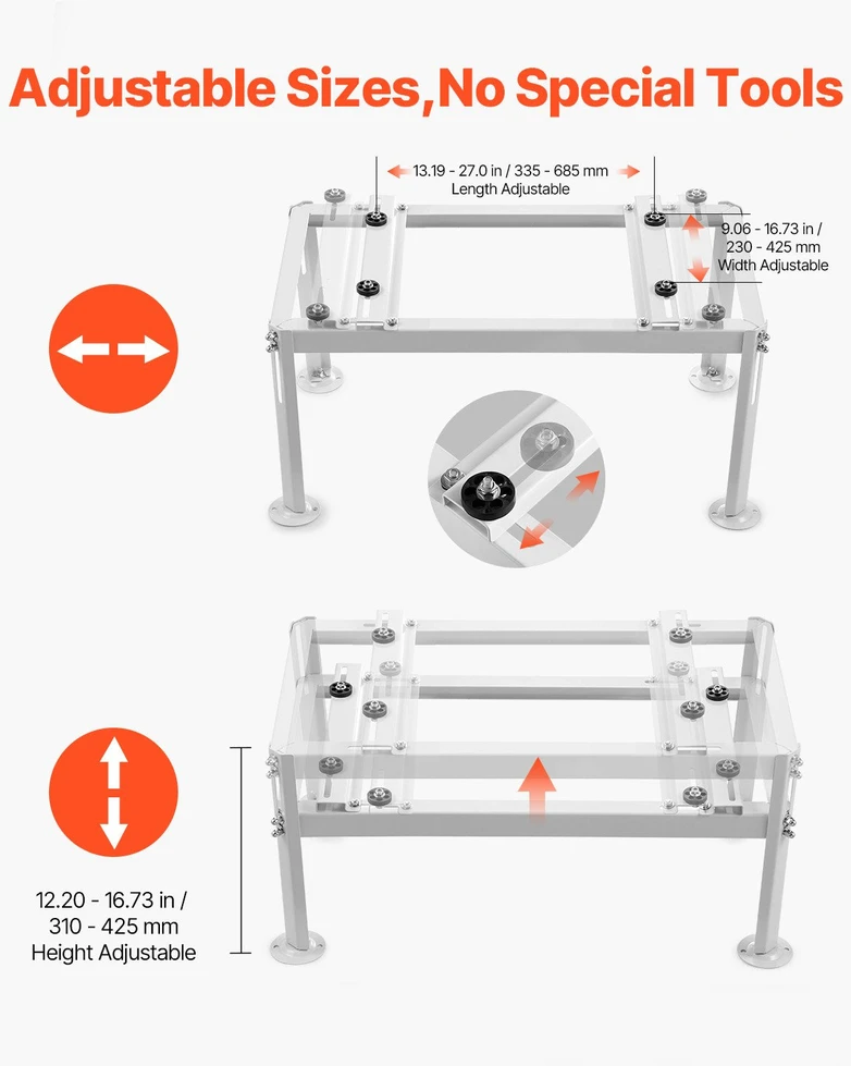 VEVOR Reguliuojamas mini split stovas 200 kg apkrovai