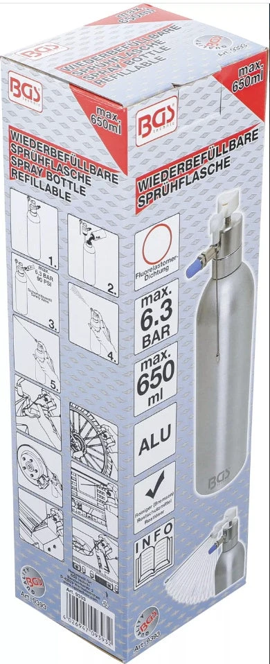 ORO PURŠKIMO BUTELIUKAS | ALIUMININIS | 650 ML (9393)