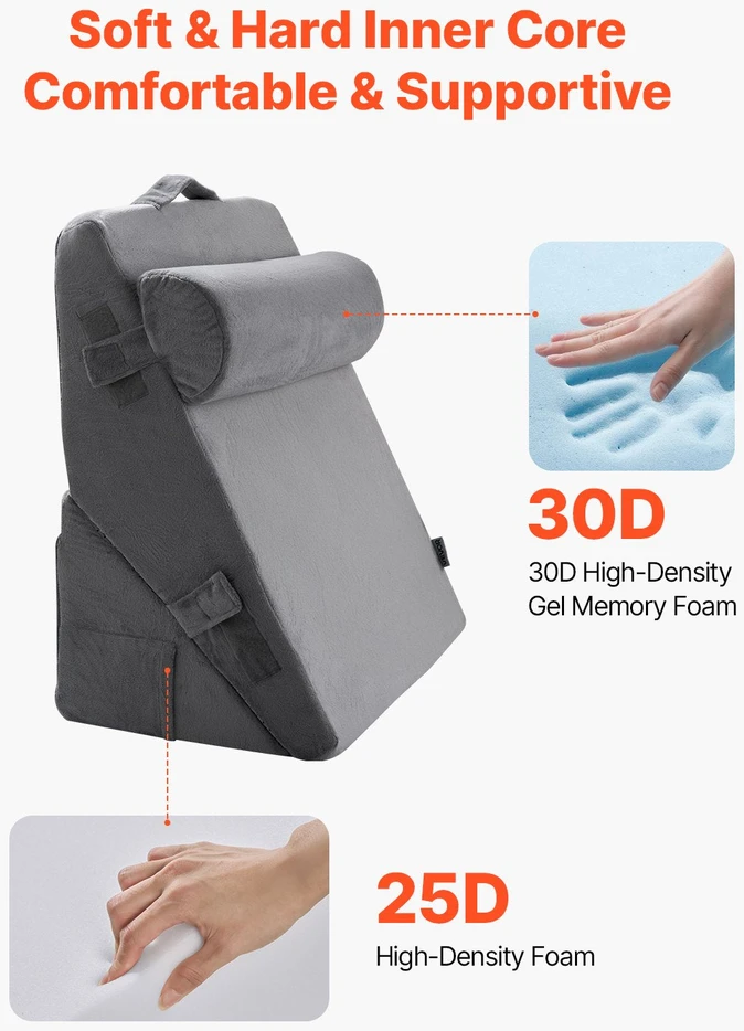 VEVOR Ergonominė ortopedinė atraminė pagalvė KD018 3in1
