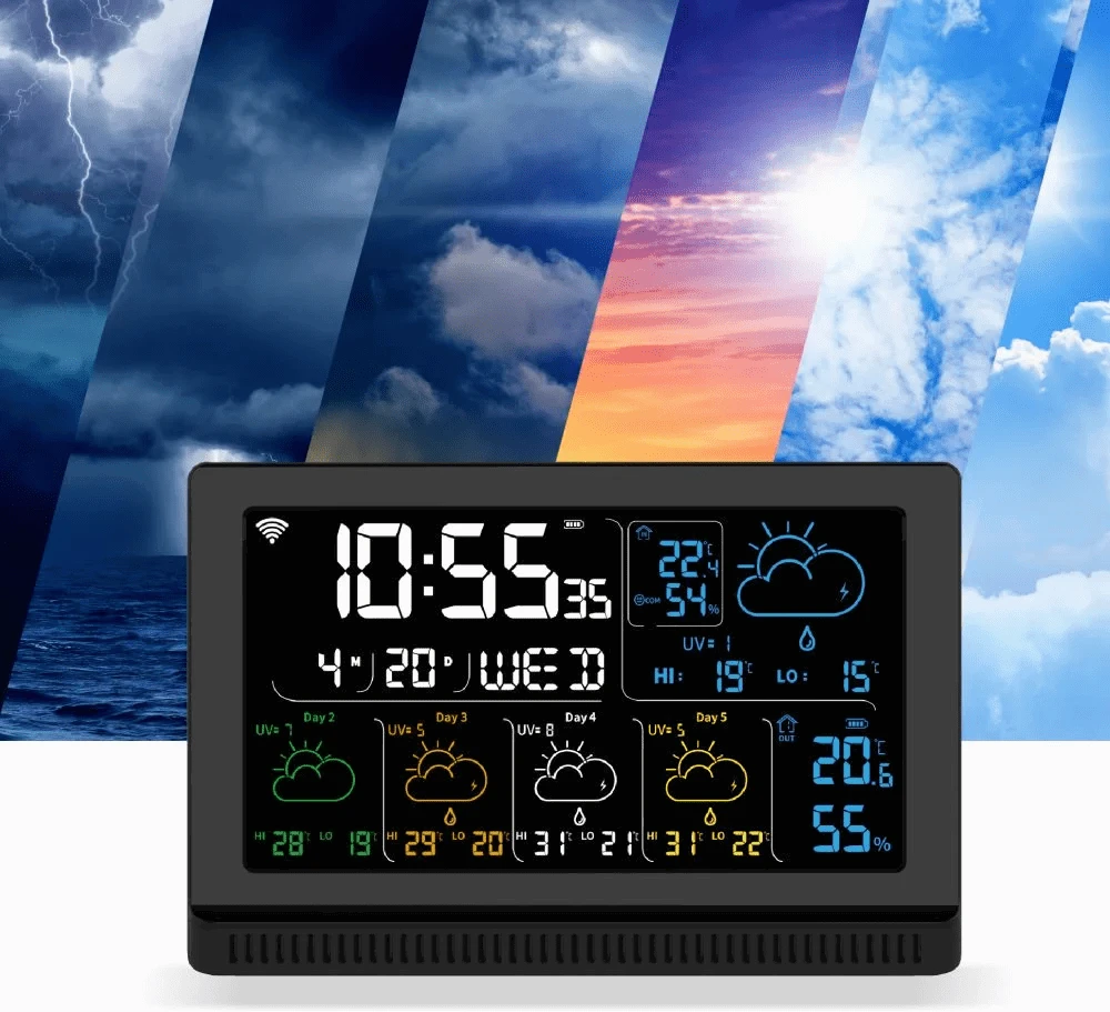 Orų stotelė su Wi-Fi Manta MTO200B Windy Smart, juoda