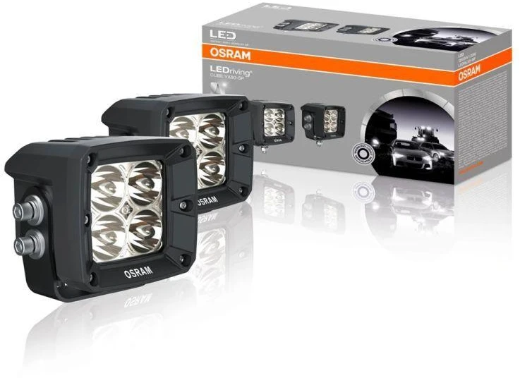 Osram LEDriving® kubinis žibintas, VX80-SP 12/24V 20W 114m, ilgas šviesos srautas, 1300lm, 2 vnt.