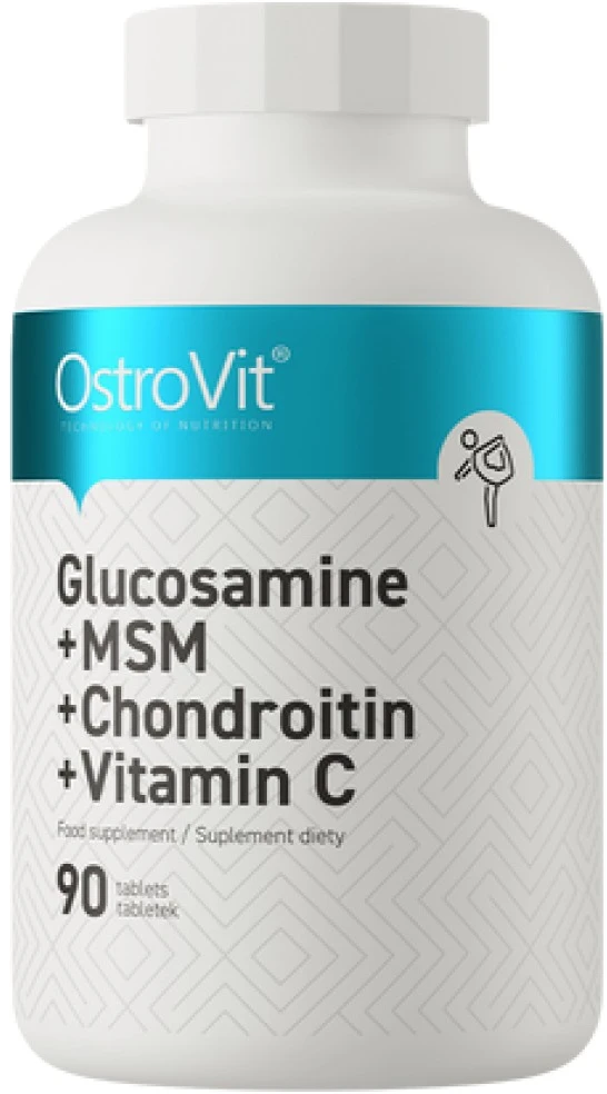 OstroVit Glucosamine + MSM + Chondroitin + Vitamin C – 90 kapsulių