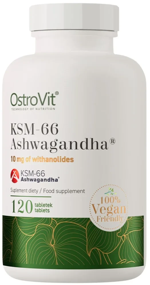 OstroVit KSM-66 Ashwagandha VEGE – 120 kapsulių