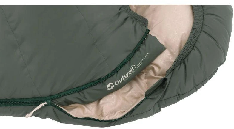 Outwell 230516 vaikiškas mumijos formos miegmaišis, poliesteris, žalias