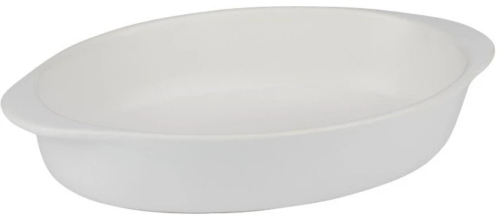 Alpina - Ceramic Oven-Resistant Baking Dish, Oval, 27x17x5.3 cm (Baltas)