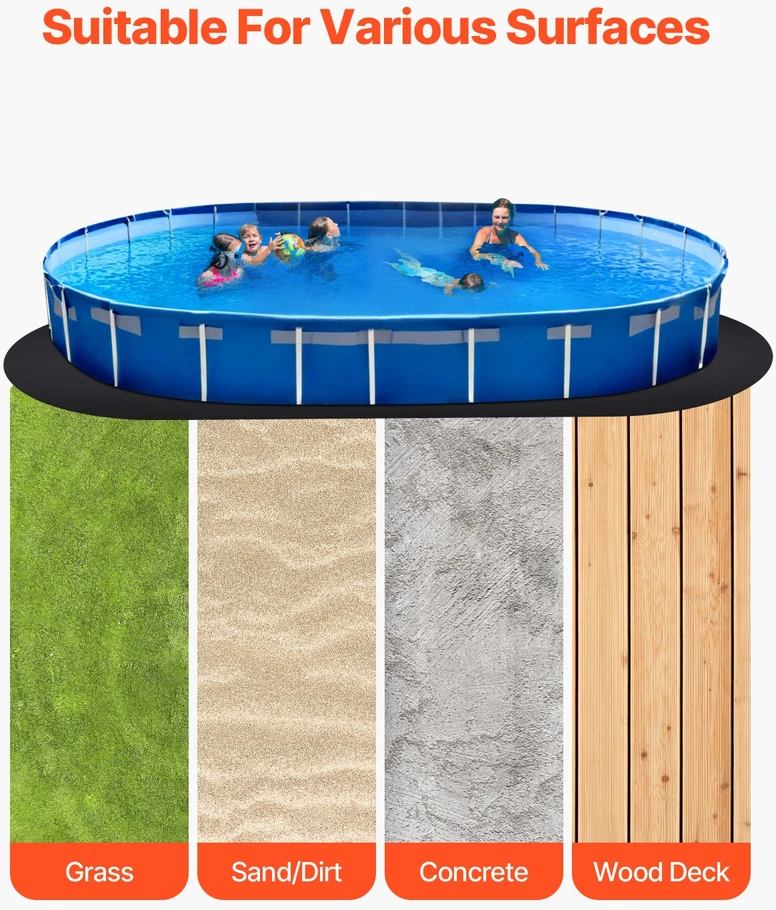 VEVOR Baseino kilimėlis 12x24 ft nuožemės baseinams