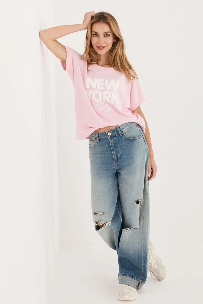 Oversize palaidinė šviesiai rožinė