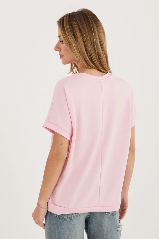 Oversize palaidinė šviesiai rožinė