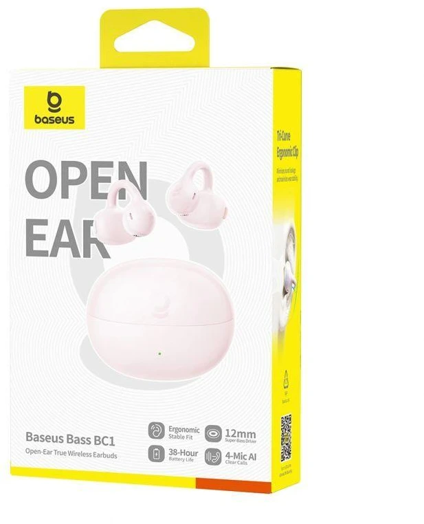 OWS Baseus Bass BC1 Ausinės su klipšu - Rožinės
