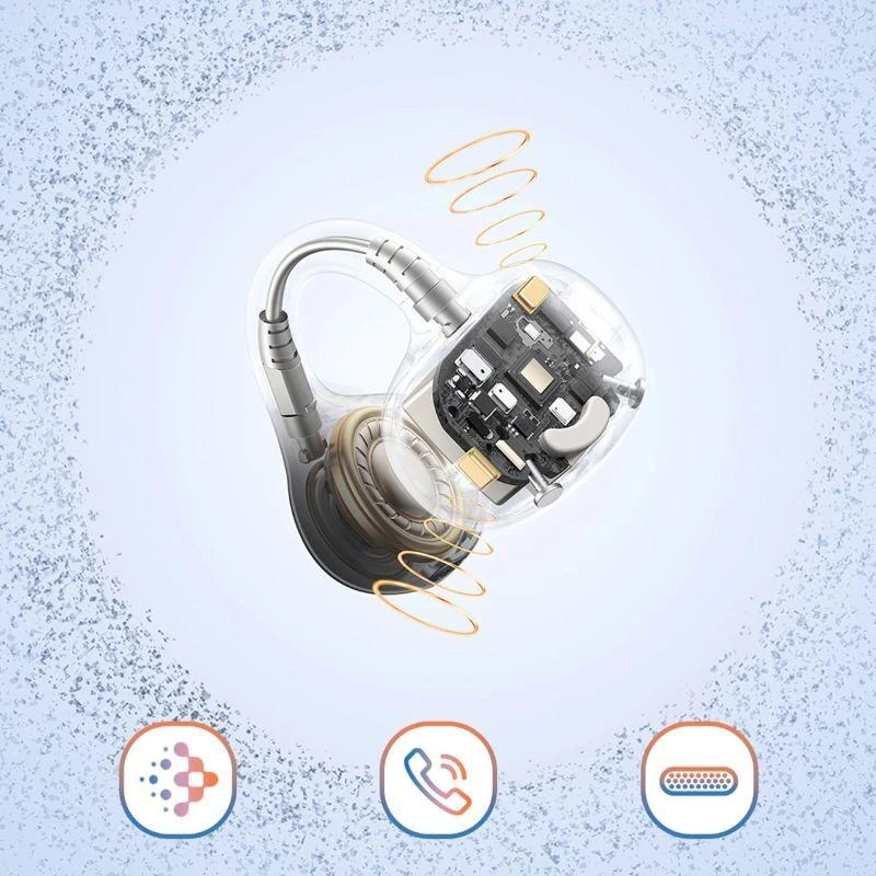 Baseus Belaidės Bluetooth 6.0 ausinės Bass BC1 su įkrovimo dėklu, juodos