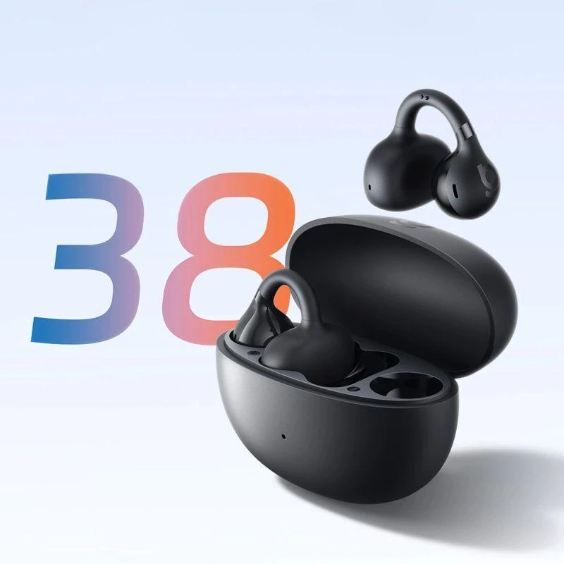 Baseus Belaidės Bluetooth 6.0 ausinės Bass BC1 su įkrovimo dėklu, juodos