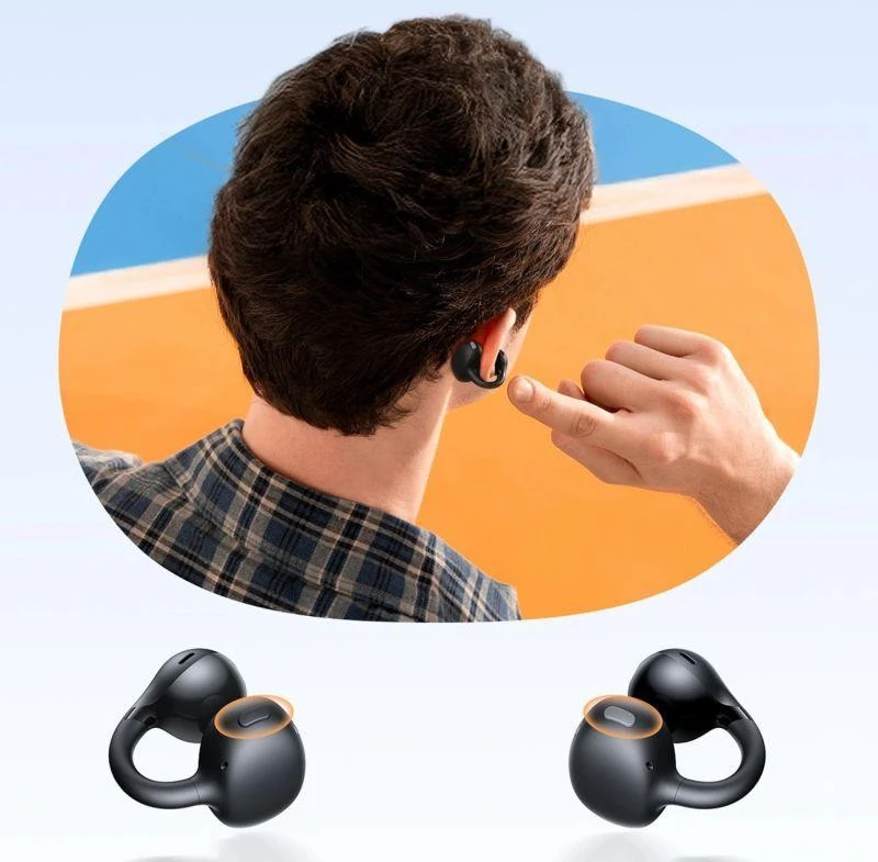 Baseus Belaidės Bluetooth 6.0 ausinės Bass BC1 su įkrovimo dėklu, juodos