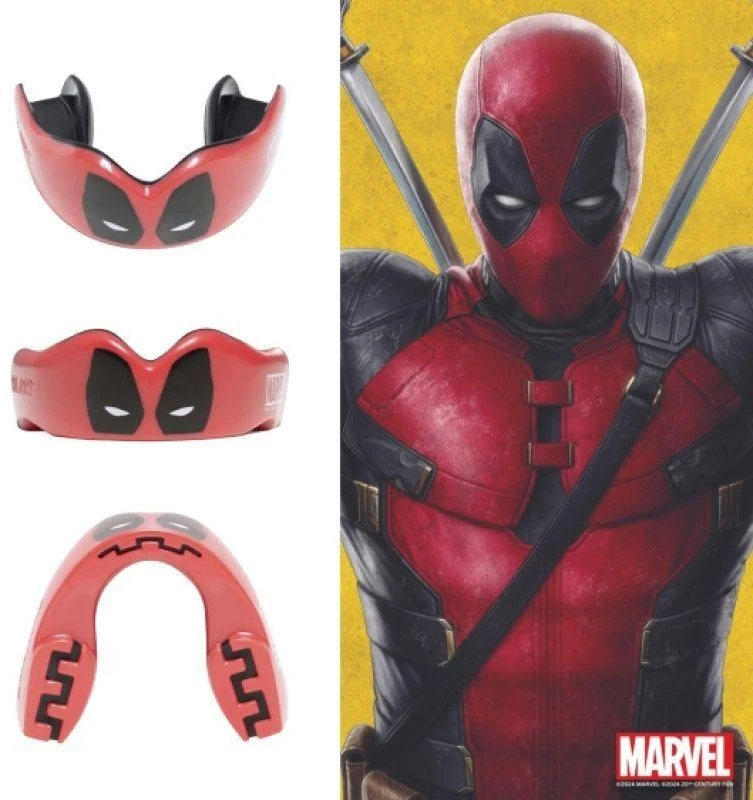 OZ-TT "Extro Marvel Deadpool" Burnos apsauga RAUDONA IR JUODA SENIOR