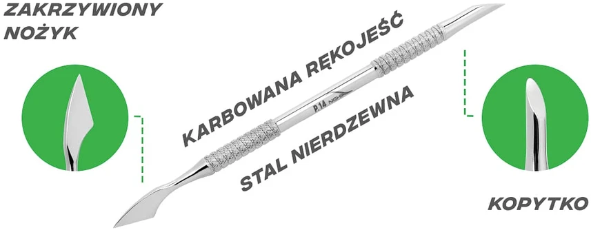 Activeshop Metalinis įrankis manikiūrui ir pedikiūrui