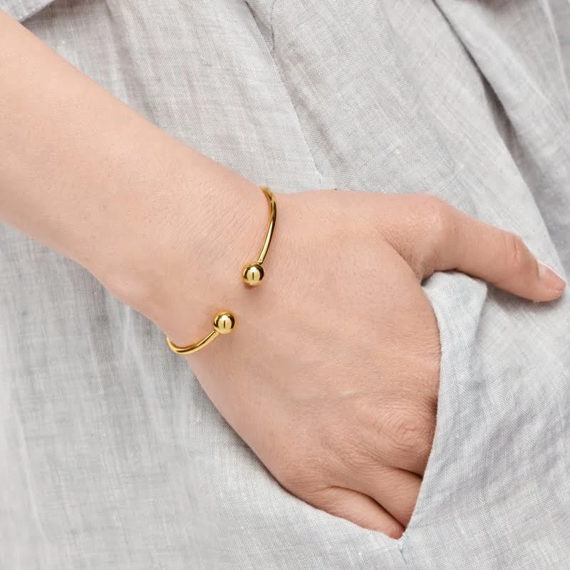 Sidabrinė apyrankė Beads Gold