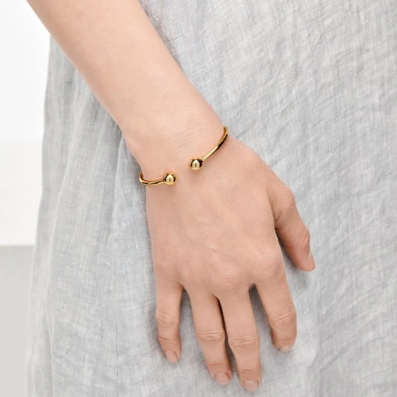 Sidabrinė apyrankė Beads Gold