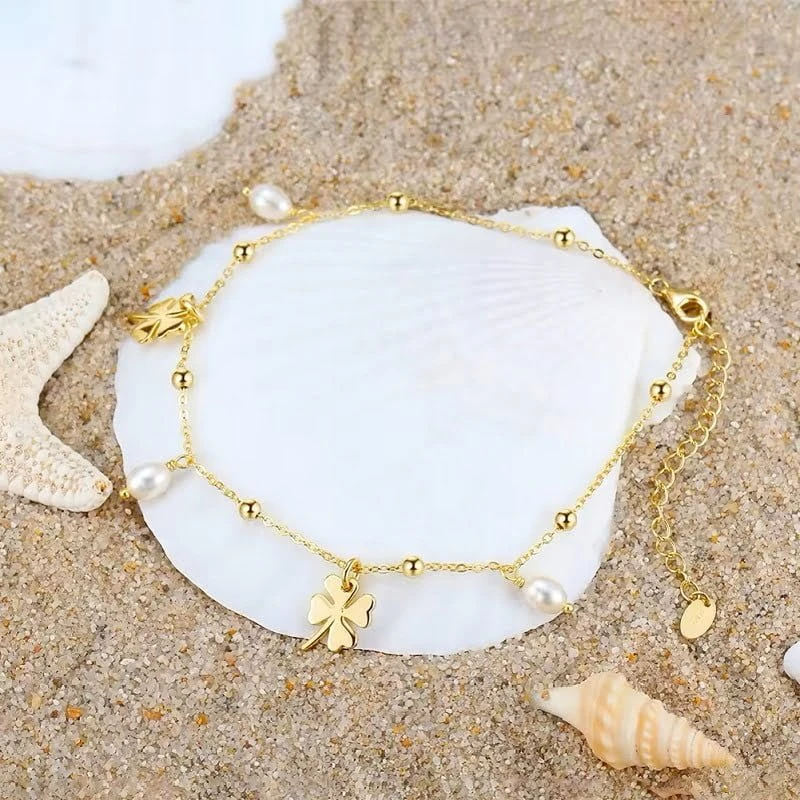 Kojos grandinėlė Ivory Gold