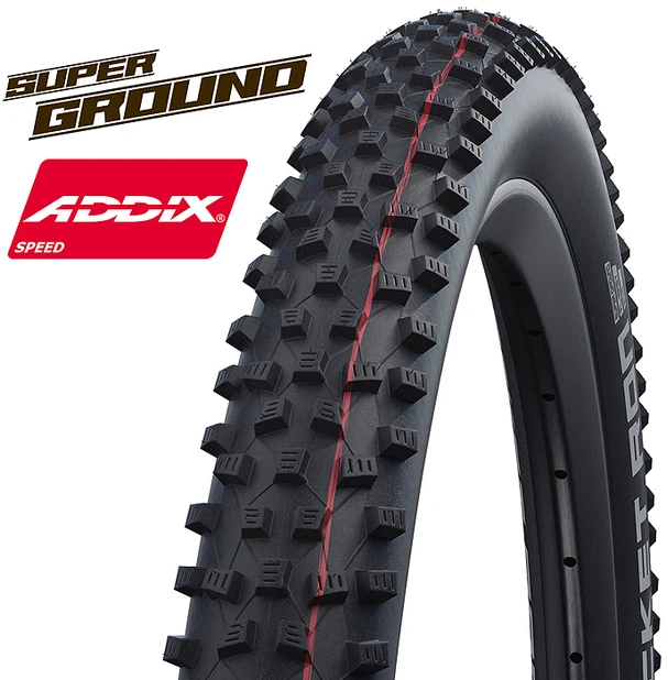 Padanga 29" Schwalbe Rocket Ron HS 438, Evo Fold. 57-622 Super Ground Addix SpeedGrip