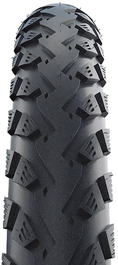 Padanga 24" Schwalbe Land Cruiser HS 450 Active Wired 50-507 Juodas