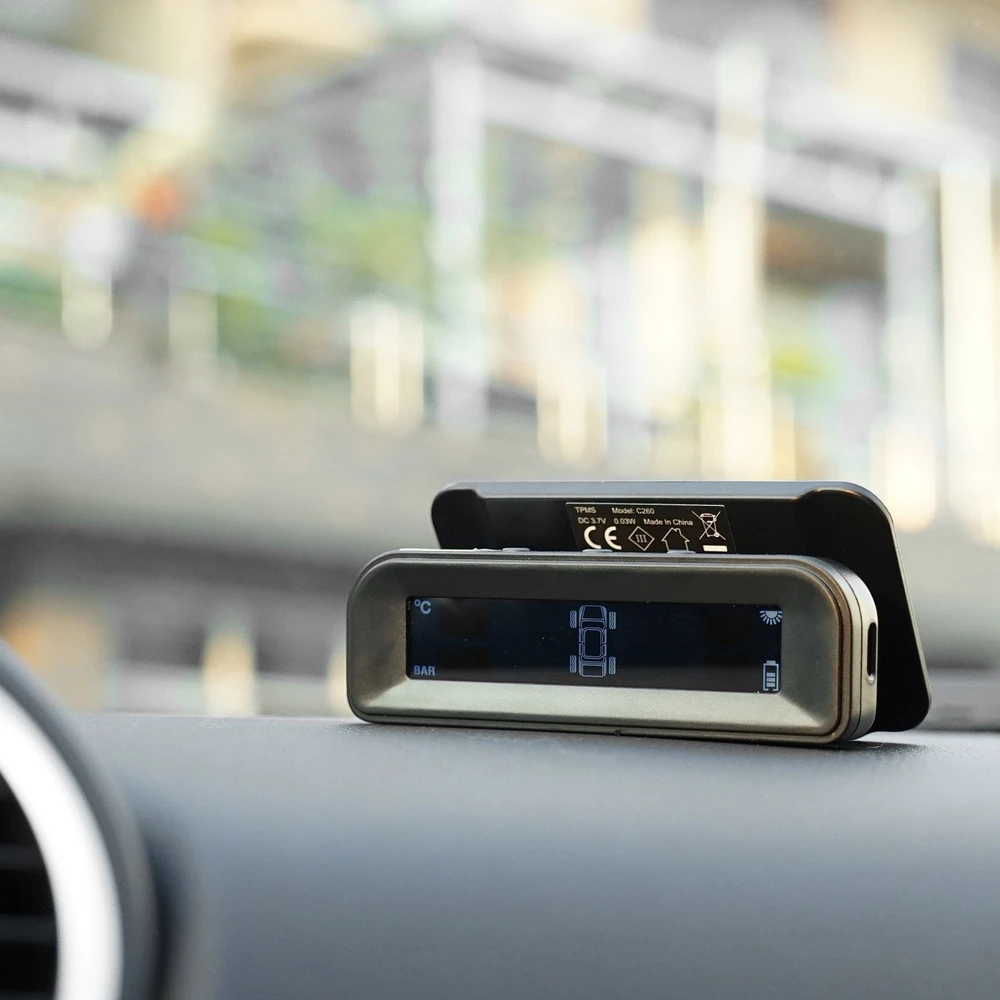 VEVOR Automobilinis padangų slėgio stebėjimo sistema su saulės įkrova
