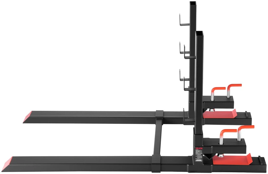Vevor Traktoriaus šakių priedai 1814 kg, juodi