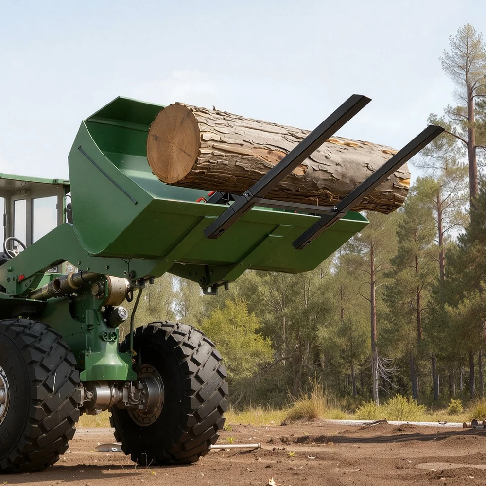 VEVOR Traktoriaus šakių priedai 1814 kg, juodi
